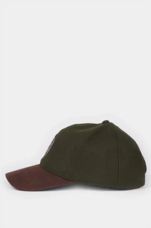 Men's Suede Baseball Basketball Cap Khaki - 1