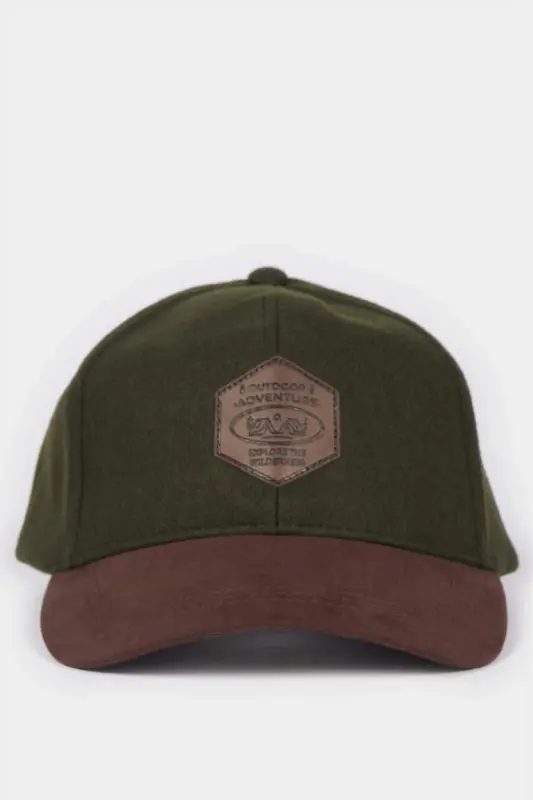 Men's Suede Baseball Basketball Cap Khaki - 3