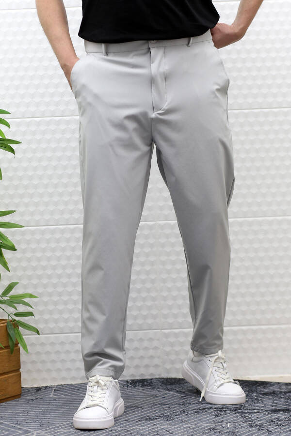 Men's Summer Parachute Fabric Full Lycra Pants - 1