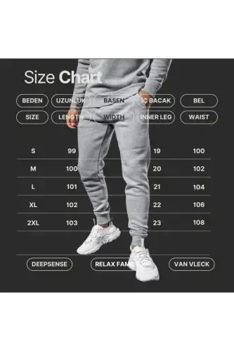 Men's Summer Slim Fit Jogger Pants Grey Cotton - 4