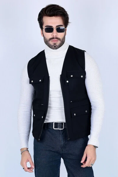 Men's summer vest, multi-pocket. - 5