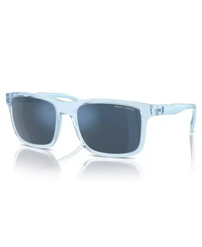 Men's Sunglasses, Ax4145S - Shiny Transparent Blue - 1
