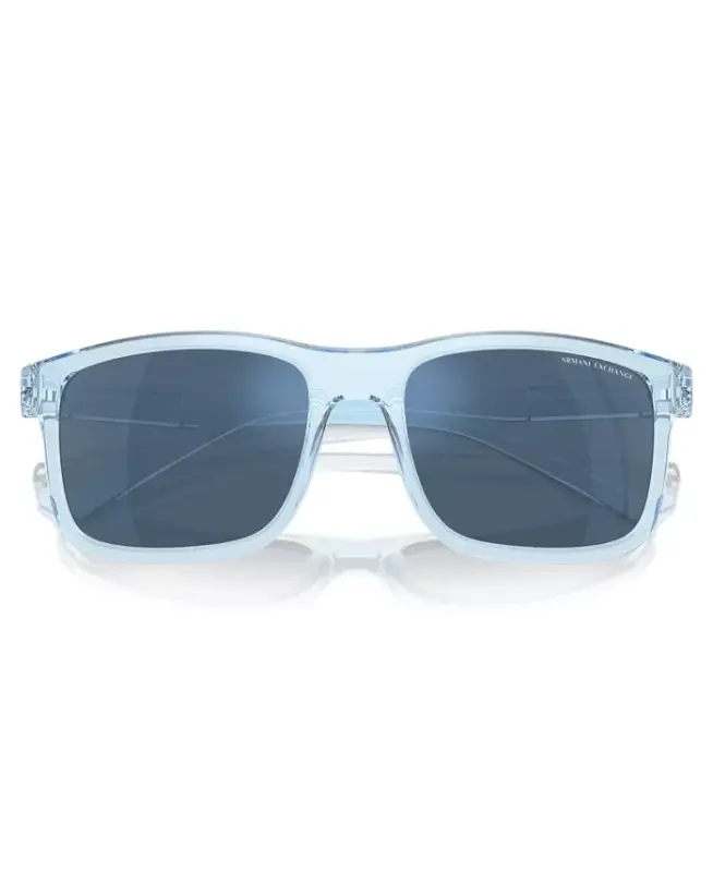 Men's Sunglasses, Ax4145S - Shiny Transparent Blue - 2