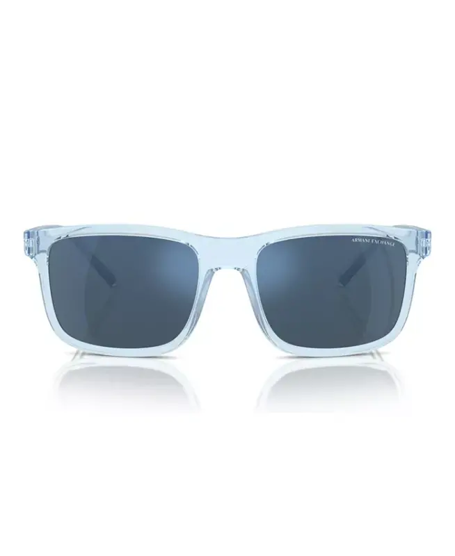 Men's Sunglasses, Ax4145S - Shiny Transparent Blue - 4