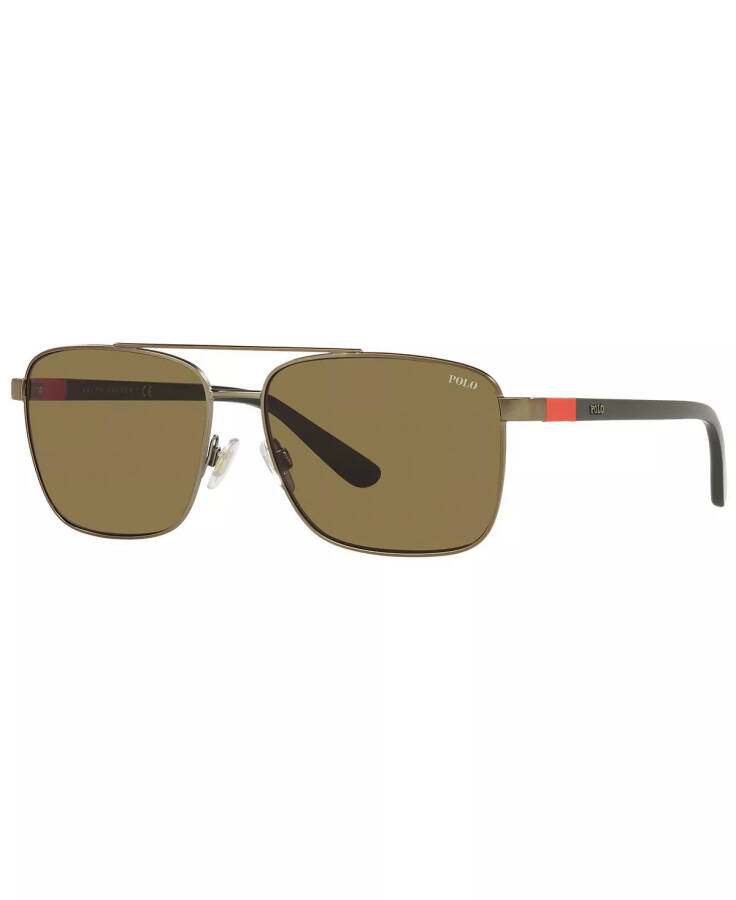 Men's Sunglasses, PH3137 SEMI-SHINY BRASS/OLIVE GREEN - 1