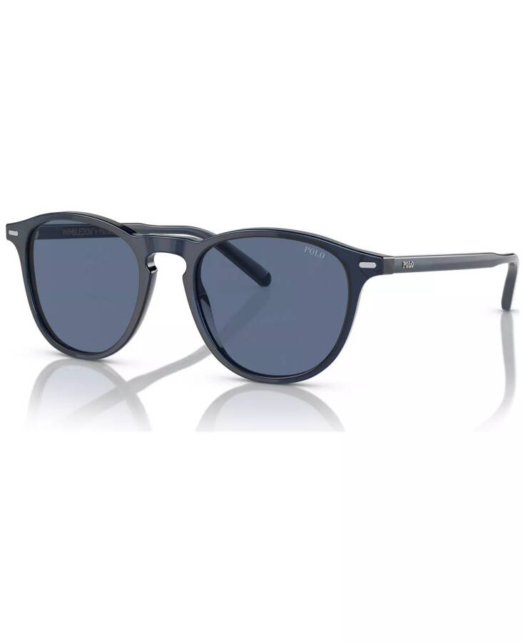 Men's Sunglasses, PH4181 Shiny Transparent Navy Blue - 1