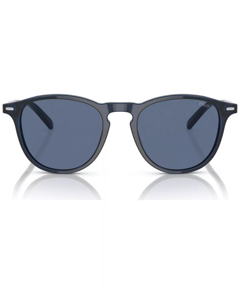 Men's Sunglasses, PH4181 Shiny Transparent Navy Blue - 2