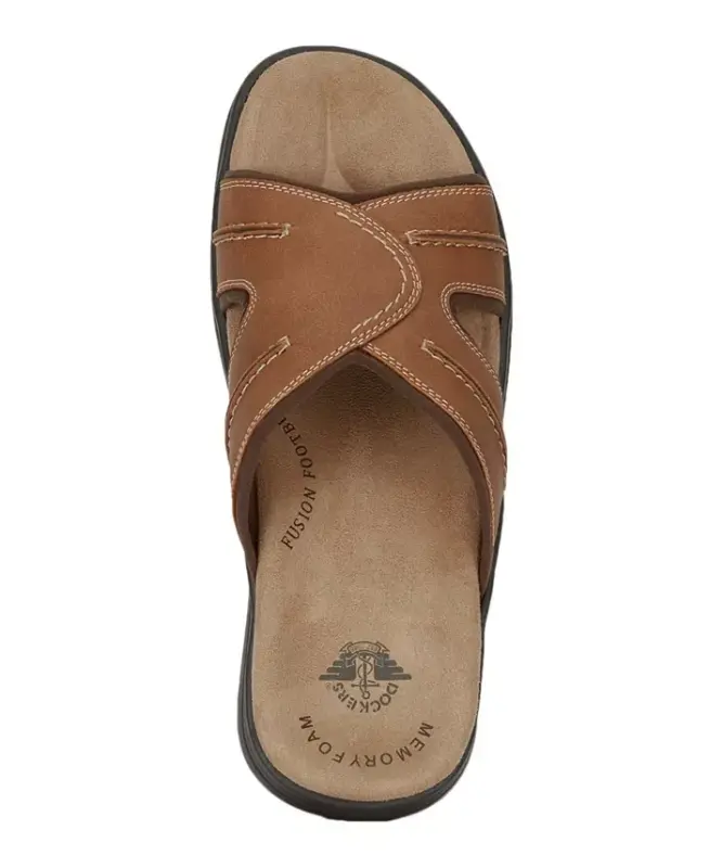 Men's Sunland Slide Sandals-Rust - 3