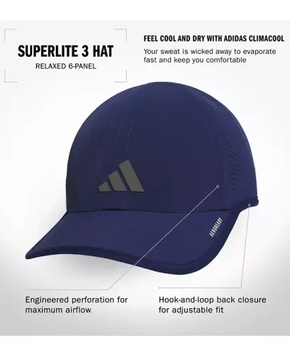 Men's Superlite 3 Logo Cap - Dark Blue/Gray Four - 5