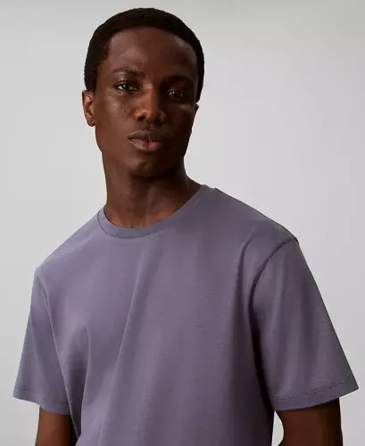 Men's Supima Interlock T-Shirt - Grisaille - CALVIN KLEIN (1)