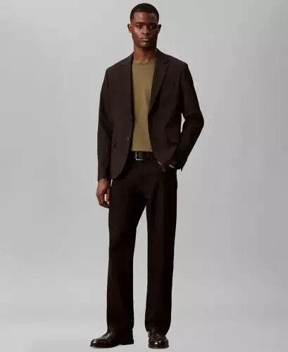 Men's Supima Interlock T-Shirt - OLIVE NIGHT - Calvin Klein (1)