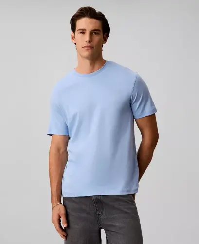 Men's Supima Interlock T-Shirt - Placid Blue 