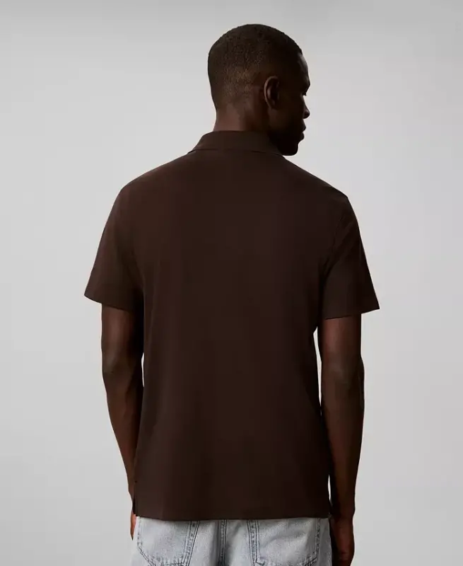 Men's Supima Short-Sleeve Polo Shirt - Black Coffee - 5
