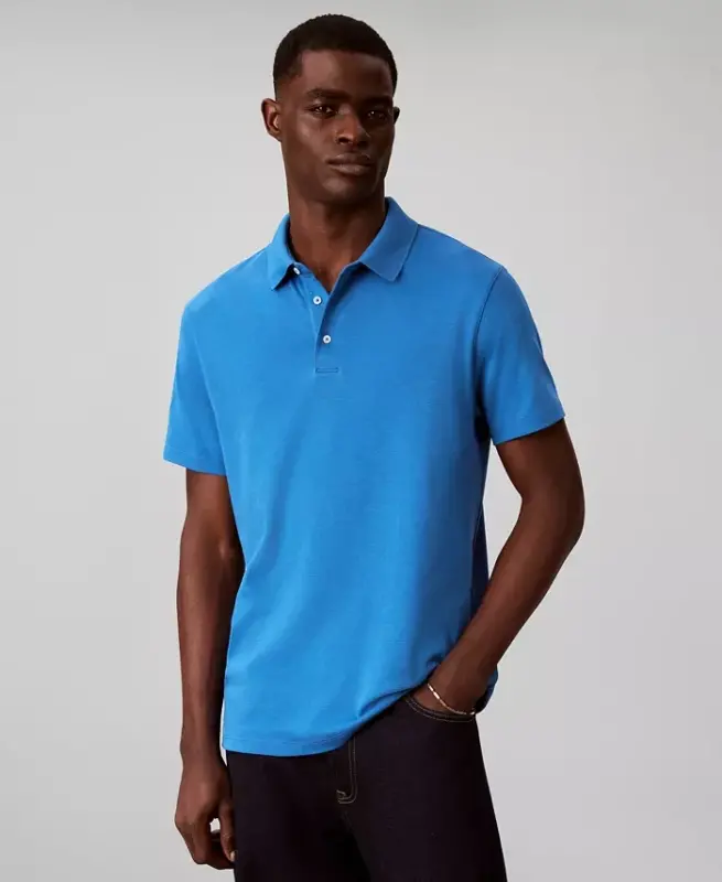 Men's Supima Short-Sleeve Polo Shirt - Grisaille - 1