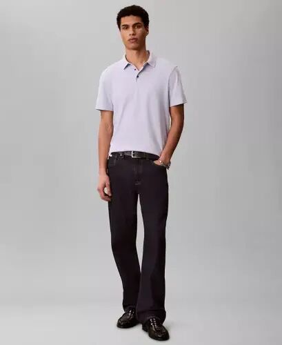 Men's Supima Short-Sleeve Polo Shirt - Heavenly Iris - CALVIN KLEIN (1)