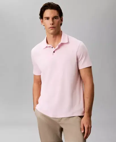 Men's Supima Short-Sleeve Polo Shirt - Pearly Pink 