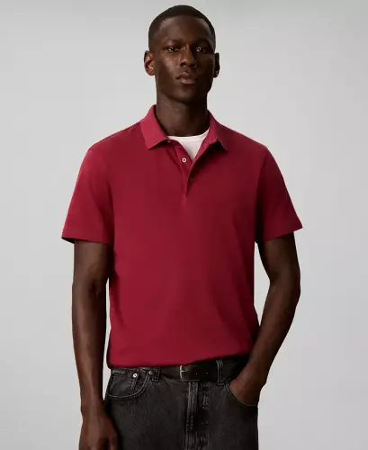 Men's Supima Short-Sleeve Polo Shirt - Rhododendron - 1