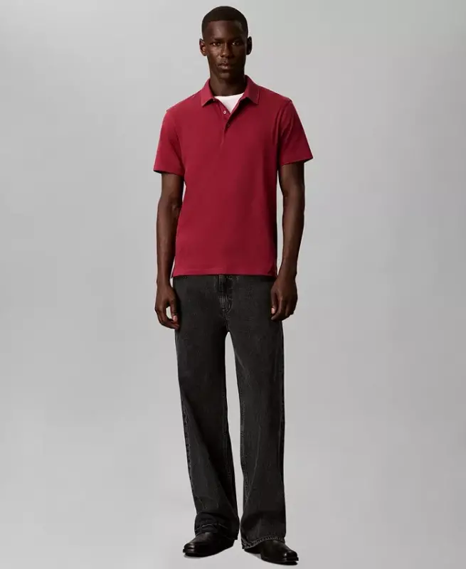 Men's Supima Short-Sleeve Polo Shirt - Rhododendron - 2