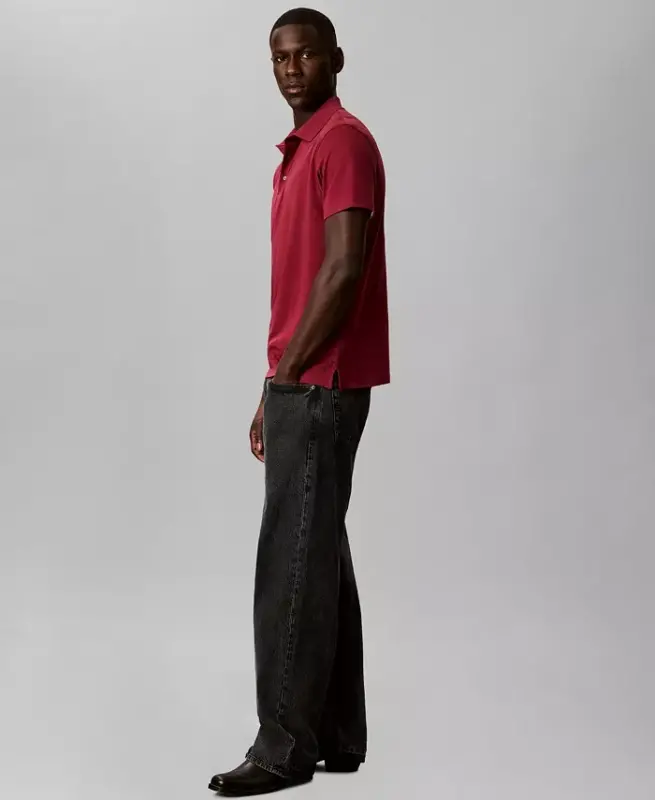 Men's Supima Short-Sleeve Polo Shirt - Rhododendron - 3