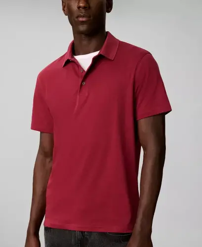 Men's Supima Short-Sleeve Polo Shirt - Rhododendron - 6