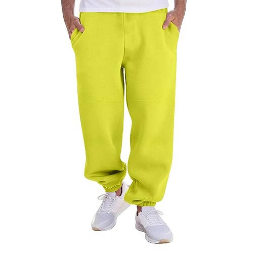 Mens Sweat Pants Baggy Cinch Bottom Wide Leg Jogger with Pockets Comfortable Sport Cargos Track Pants - 1