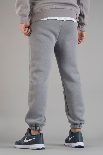 Men's Sweatpants 3 Thread Cotton Dark Grey - 6