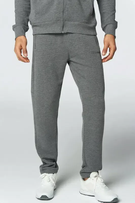 Men's Sweatpants Cotton Fabric Straight Leg Men's Sweatpants 932096-2833ANTHRACITE-ANTHRACITE - 1