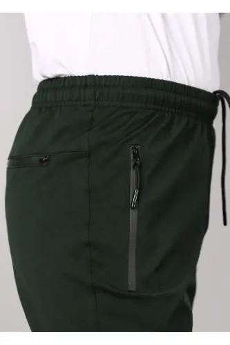Men's Sweatpants Parachute Fabric-Khaki - 3