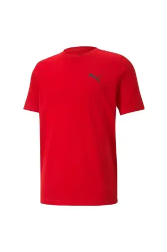 Men's T-Shirt Active Small Logo-Red - PUMA (1)