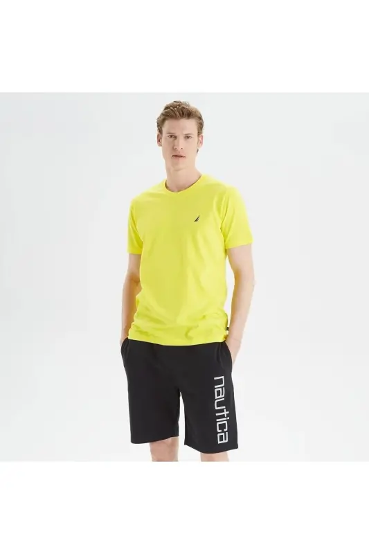 Men's T-shirt-Yellow - 1