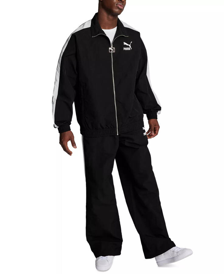 Men's T7 Oversized Logo Track Jacket Puma Black - 3