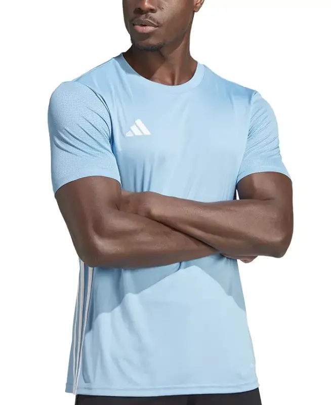 Men's Tabela 23 Slim-Fit Performance T-Shirt - Light Blue/White - ADIDAS