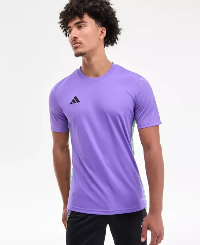 Men's Tabela 23 Slim-Fit Performance T-Shirt - Purple/Black - ADIDAS