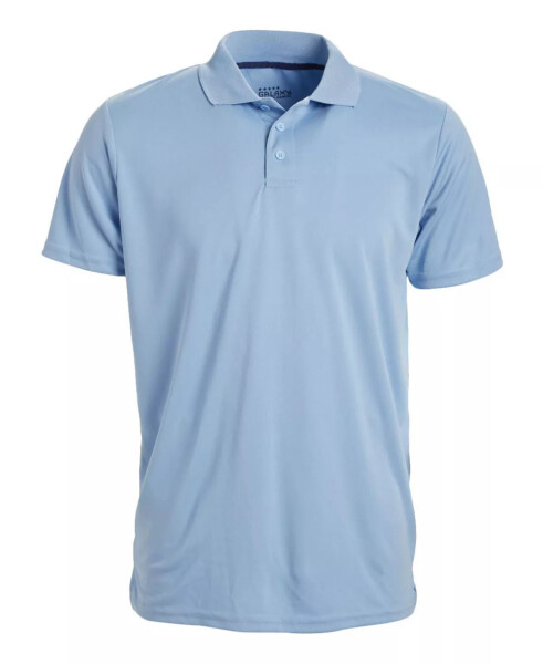 Men's Tagless Dry-Fit Moisture-Wicking Polo Shirt Light Blue - 1