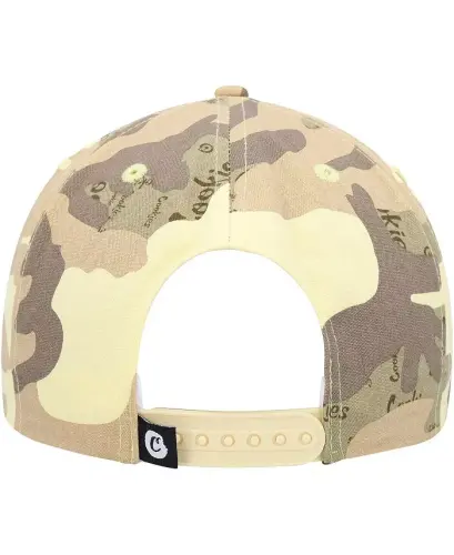 Men's Tan, Camo Across the Board Snapback Hat-Tan, Camo - 4