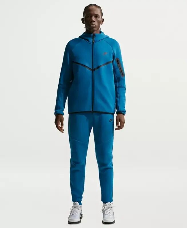 Men's Tech Fleece Drawstring Joggers Pants - Court Blue/Black - Nike