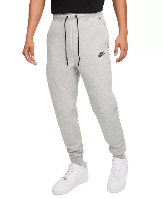 Men's Tech Fleece Drawstring Joggers Pants - Dark Grey Heather/Black - Nike
