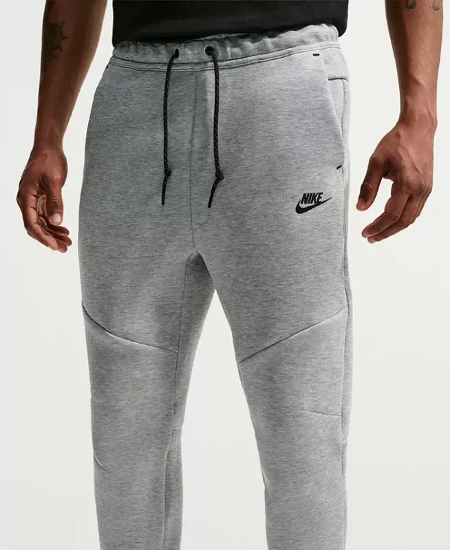 Men's Tech Fleece Drawstring Joggers Pants - Dark Grey Heather/Black - 4