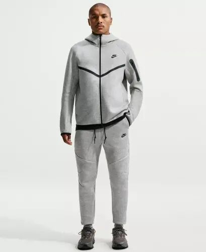 Men's Tech Fleece Drawstring Joggers Pants - Dark Grey Heather/Black - Nike (1)