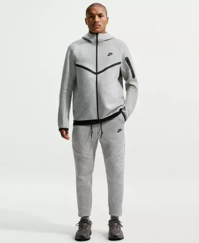 Men's Tech Fleece Drawstring Joggers Pants - Dark Grey Heather/Black - Nike (1)