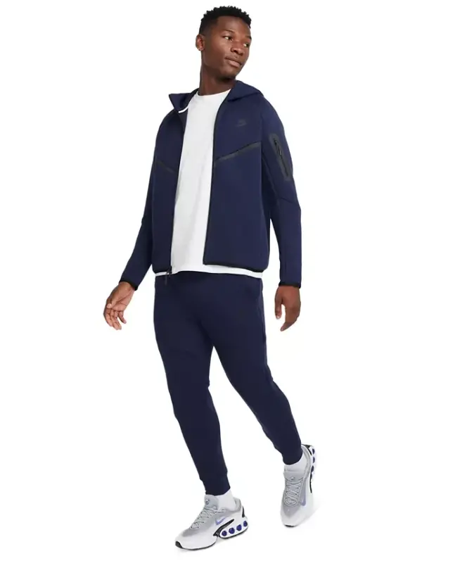 Men's Tech Fleece Drawstring Joggers Pants - Dark Navy - 2