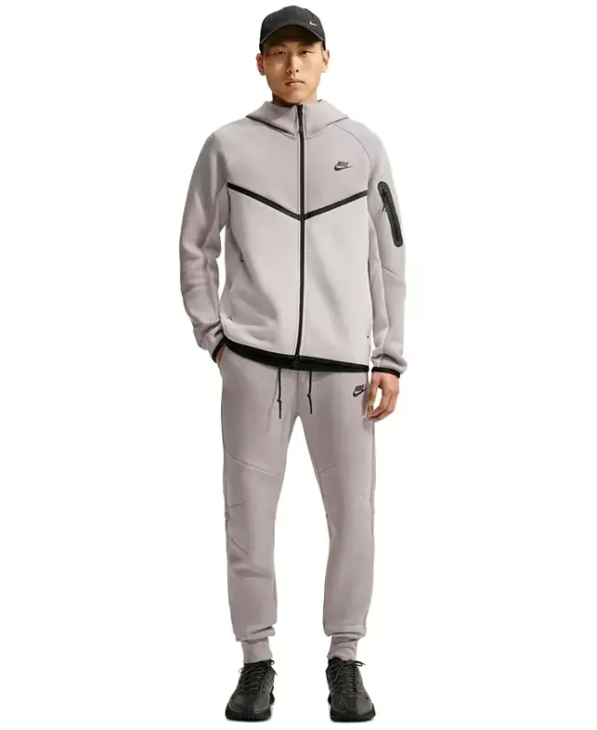 Men's Tech Fleece Drawstring Joggers Pants - Dark Team Red/Burgundy Crush - 15