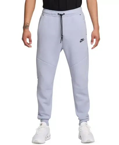 Men's Tech Fleece Drawstring Joggers Pants - Ghost/Black - 1