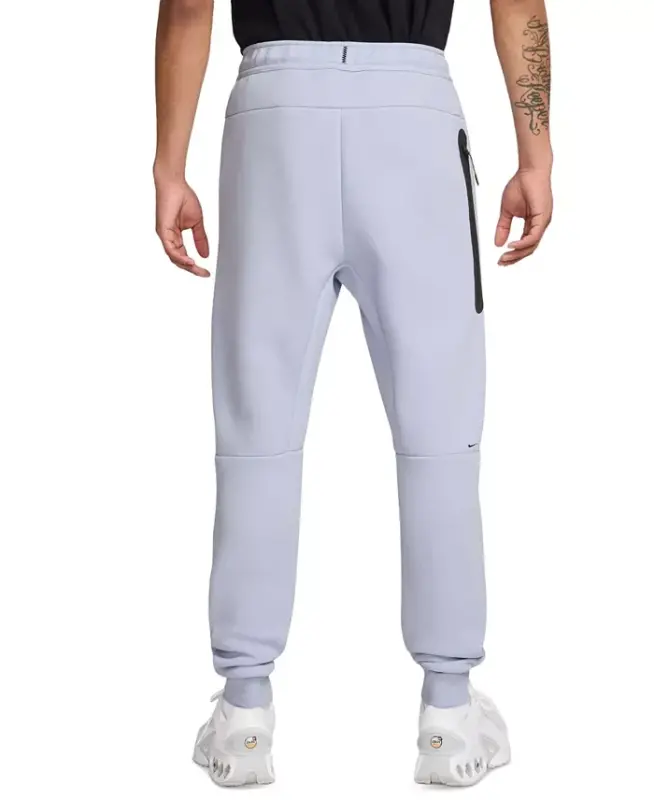Men's Tech Fleece Drawstring Joggers Pants - Ghost/Black - 3