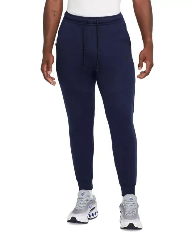 Men's Tech Fleece Drawstring Joggers Pants - Obsidian/Black - Nike