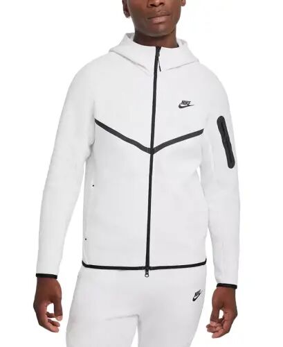Men's Tech Fleece Full-Zip Hoodie - Birch Heather/Black - 1