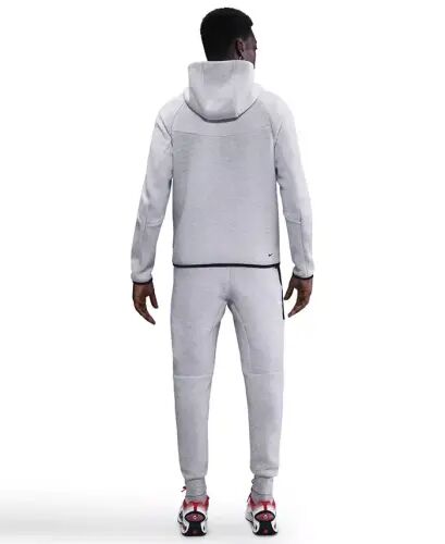 Men's Tech Fleece Full-Zip Hoodie - Birch Heather/Black - 5