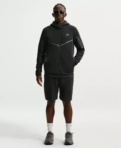 Men's Tech Fleece Full-Zip Hoodie - Birch Heather/Black - 23