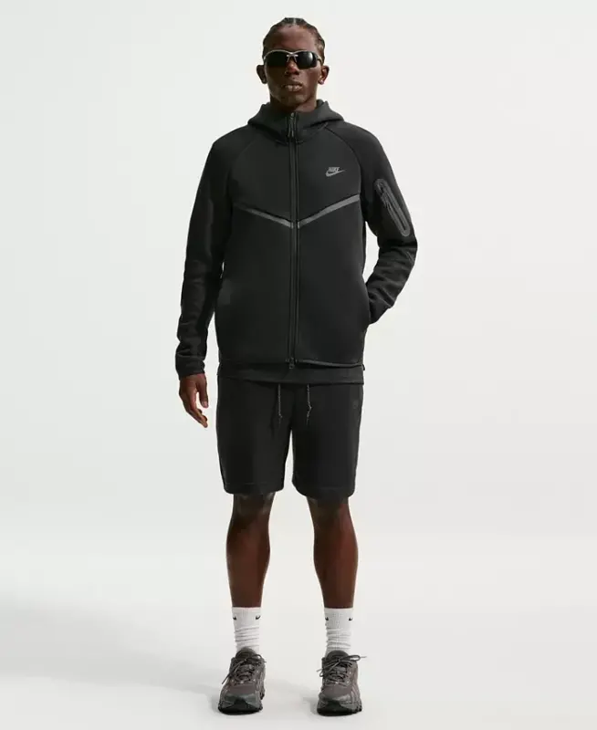 Men's Tech Fleece Full-Zip Hoodie - Birch Heather/Black - 23
