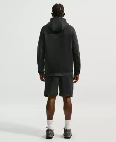 Men's Tech Fleece Full-Zip Hoodie - Birch Heather/Black - 24